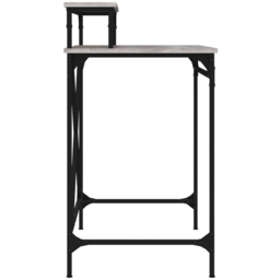 vidaXL Single Shelf Desk Grey Sonoma - Size: 90 x 80 x 50cm - Wilko - thumbnail 6