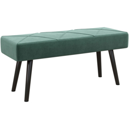 Portland Green Upholstered End of Bed Bench - Size: 45 x 36 x 100cm - Wilko - thumbnail 3