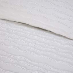 Marina Tufted Duvet Set - White/Superking - Size: Super King - Wilko - thumbnail 4