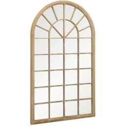 MirrorOutlet The Somerley Sand Country Arched Garden Mirror 180 x 103cm - Size: 180 x 103 x 3cm - Cream - Wilko - thumbnail 4
