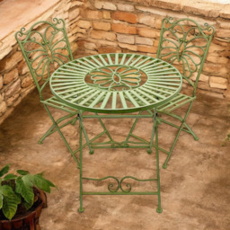 Acacia Home 2 Seater Bistro Set Green - Wilko