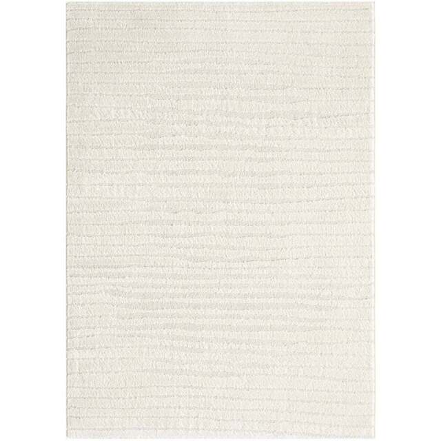 Desire Rugs Aya Cream Embossed Lines Rug 160 x 230cm - Wilko - image 1