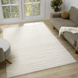 Desire Rugs Aya Cream Embossed Lines Rug 160 x 230cm - Wilko - thumbnail 3