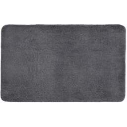 Allure Bath Fashions Charcoal Grey Microfibre Luxury Non-Slip Bath Mat 50 x 80cm - Wilko
