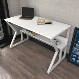 Decorotika Wake Single Shelf Computer Desk White - Size: 72.8 x 120 x 60cm - Wilko - thumbnail 6