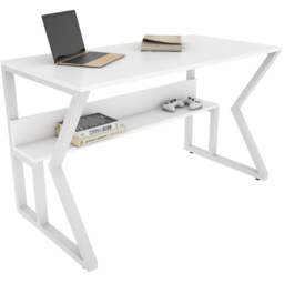 Decorotika Wake Single Shelf Computer Desk White - Size: 72.8 x 120 x 60cm - Wilko - thumbnail 4