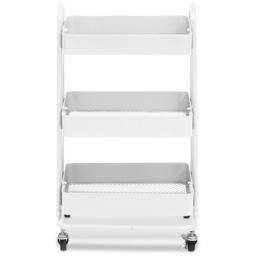 Acero 3-Tier White Trolley - Size: 3 Tier - Premier Housewares - Wilko - thumbnail 5
