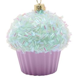 The Seasonal Gift Co Cupcake Hanging Tree Decoration 18cm - Size: 18 x 7.5 x 7.5cm - Turquoise - Wilko - thumbnail 3