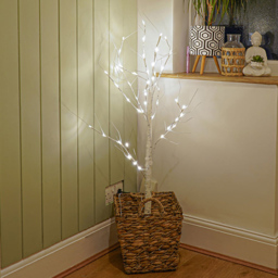 St Helens Cool White 48 LED Birch Tree 4ft - Size: 1200 x 700 x 700cm - Wilko - thumbnail 3