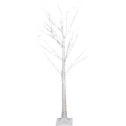 St Helens Cool White 48 LED Birch Tree 4ft - Size: 1200 x 700 x 700cm - Wilko