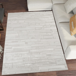 Desire Rugs Hamilton Silver Bold Geometric Rug 120 x 170cm - Size: 170 x 120 x 1.3cm - Wilko - thumbnail 3