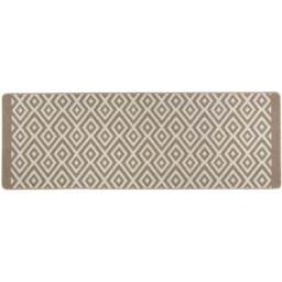 My Mat Stone Geometric Cosy Stain Resistant Runner 67 x 200cm - Size: 65 x 200 x 2cm - Brown - Wilko - thumbnail 1