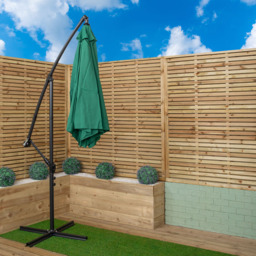 Samuel Alexander Green Hanging Cantilever Banana Parasol with Cover 3m - Wilko - thumbnail 5