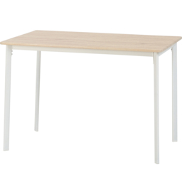 Seconique Riley 4 Seater Large Dining Set Light Oak Effect Veneer and White - Wilko - thumbnail 6