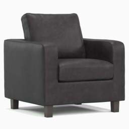 York 5 Seater Black Faux Leather Sofa Suite - Wilko - thumbnail 5