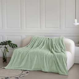 Velosso Bellissima Sage Plush Throw 200 x 240cm - Size: 200 x 240 x 1cm - Wilko - thumbnail 3