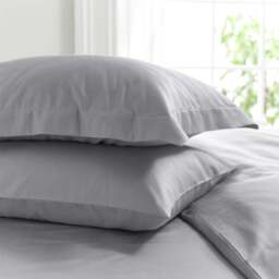 TLC Oxford Platinum 800TC Pillowcase Single Pack - Size: 50 x 75cm - Silver - The Lyndon Company - Wilko - thumbnail 1