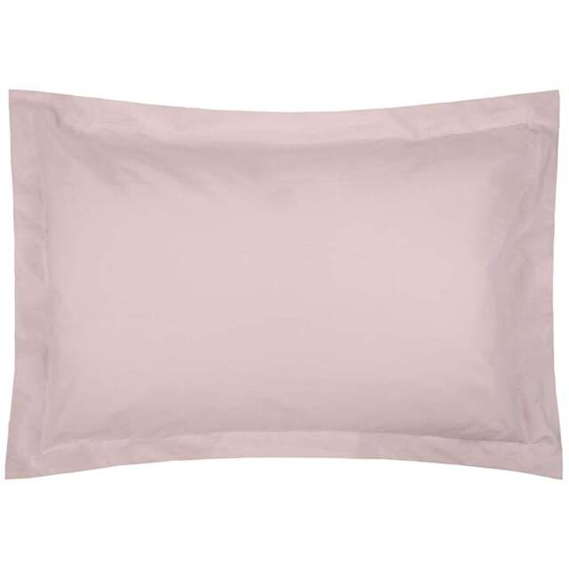 Serene Oxford Powder Pink Pillowcase - Size: 27 x 20cm - Wilko - image 1