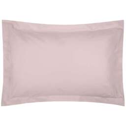 Serene Oxford Powder Pink Pillowcase - Size: 27 x 20cm - Wilko - thumbnail 1