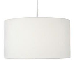 Geometric Drum Shade - White/20cm/300g - Wilko - thumbnail 7