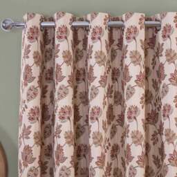 Regency Floral Jacquard Curtain Pink 229cm - Divante Finest - Wilko - thumbnail 4