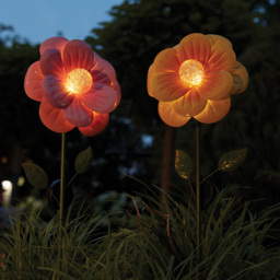 Luxform Anemone Flower Solar Light - Size: 23.3 x 22.5 x 87cm - Yellow - Wilko - thumbnail 7