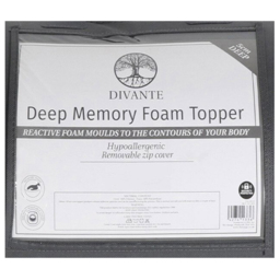 Divante Double Deep Memory Foam Mattress Topper - Wilko - thumbnail 6