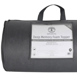 Divante Double Deep Memory Foam Mattress Topper - Wilko - thumbnail 4