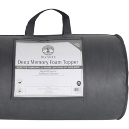 Divante Double Deep Memory Foam Mattress Topper - Wilko - thumbnail 5