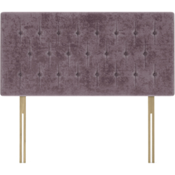 Bedmaster King Size Mauve Naples Velvet Lona Buttoned Headboard - Brown - Wilko - thumbnail 3