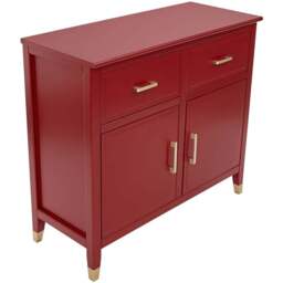Palazzi 2 Doors 2 Drawers Red Sideboard - Size: 40 x 95 x  85cm - Wilko - thumbnail 5
