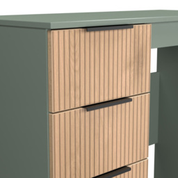 Crowndale Java 3 Drawer Slatt Effect and Reed Green Vanity Unit - Size: 39 x 93 x 80cm - Wilko - thumbnail 7
