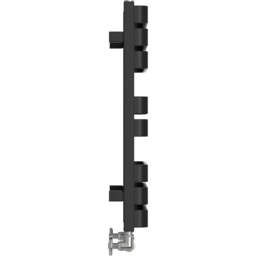 Terma Warp T Bold Matt Black Heated Towel Rail 1569 BTU 655 x 500mm - Size: 65.5 x 50 x 11.2cm - Wilko - thumbnail 5