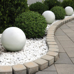 wilko Concrete Effect White Washed Outdoor Garden Decorative Ball 20cm - thumbnail 5