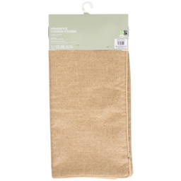 Pack of 2 Highgrove Cushion Covers Latte - My Home - Wilko - thumbnail 3