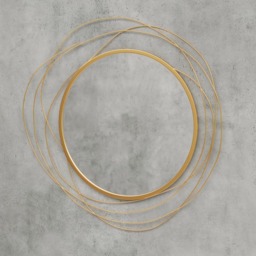 Portland Gold Tone Metal Round Wall Mirror 65 x 65cm - Wilko - thumbnail 6