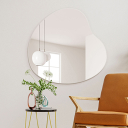 MirrorOutlet The Lapillus Frameless Pebble Wall Mirror 120 x 100cm - Clear - Wilko - thumbnail 3