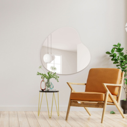 MirrorOutlet The Lapillus Frameless Pebble Wall Mirror 120 x 100cm - Clear - Wilko - thumbnail 7