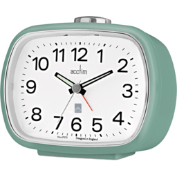 Acctim Camille Sage Alarm Clock 9cm - Size: 6 x 11 x 9cm - Green - Wilko - thumbnail 3