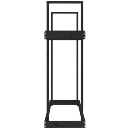 vidaXL Black Solid Pine Wood Firewood Rack 110 x 35 x 108.5cm - Size: 108.5 x 110 x 35cm - Wilko - thumbnail 6