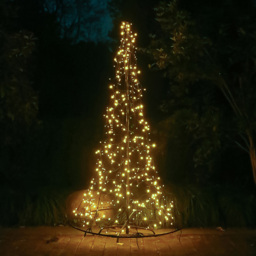 Xmas Haus 480 LED Warm White 1.8m - Size: 101 x 180 x 101cm - Black - Wilko