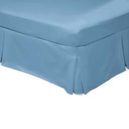 Serene Super King Sky Blue Platform Valance - Wilko - thumbnail 1