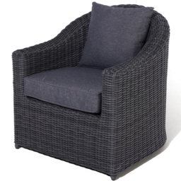 Rowlinson Bunbury 4 Seater Grey Rattan Weave Sofa Set - Wilko - thumbnail 5