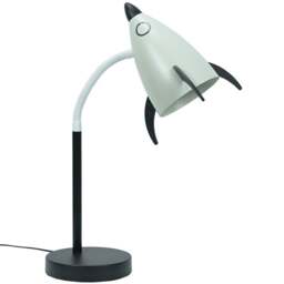 ValueLights Rocket LED Light Desk Table Lamp - Size: 43.5 x 30 x 14cm - Cream - Wilko