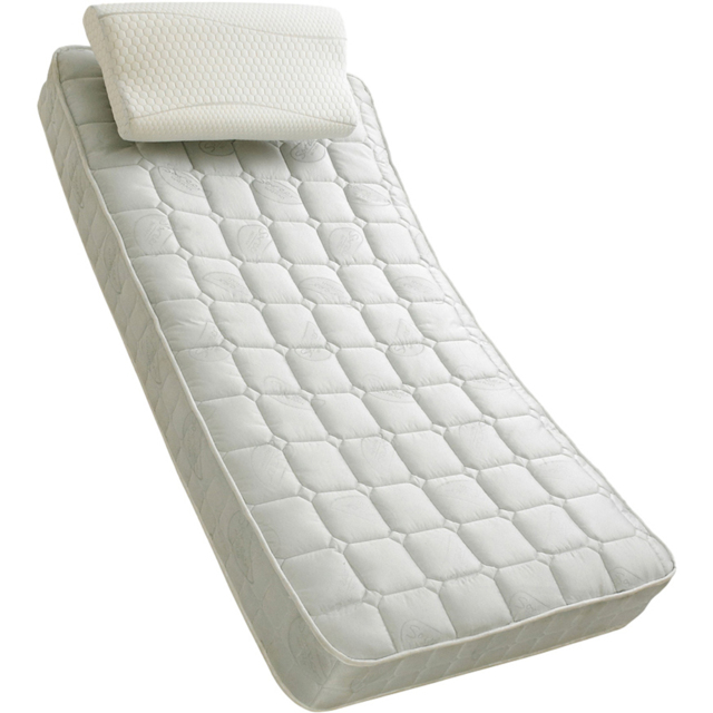 Sareer Matrah Single Coil Sprung Mattress - White - Wilko - image 1