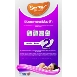 Sareer Matrah Single Coil Sprung Mattress - White - Wilko - thumbnail 7