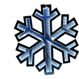 Samuel Alexander Infinity Light Up Hanging Snowflake Christmas Decoration 40cm - Size: 40 x 37 x 2cm - White - Wilko - thumbnail 3