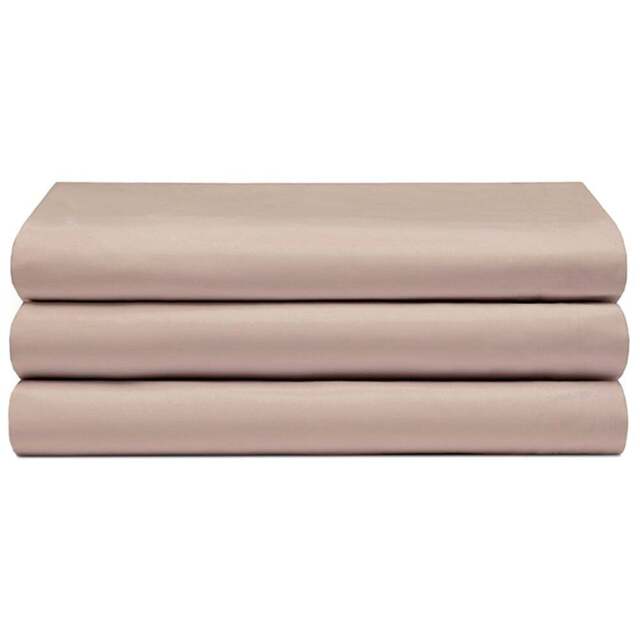 Serene Super King Walnut Whip Flat Bed Sheet - Brown - Wilko - image 1
