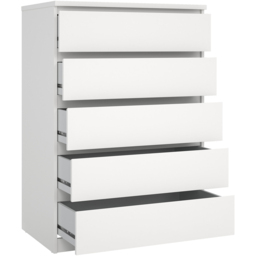 Florence Naia 5 Drawer White Chest of Drawers - Furniture To Go - Wilko - thumbnail 6