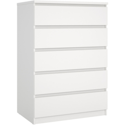 Florence Naia 5 Drawer White Chest of Drawers - Furniture To Go - Wilko - thumbnail 3